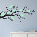 8PCS Honana Fluorescent Glow Birds Wall Sticker Home Bedroom Decor