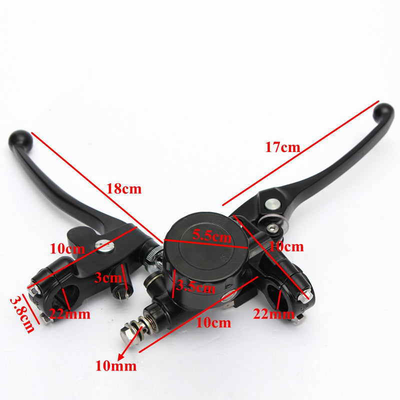 7/8 Left&Right Motorcycle Hydraulic Brake Master Cylinder Clutch Lever
