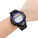 SKMEI 1129 Men Waterproof Sport Army Alarm Date Solar Power Black Wrist Watch Digital Watch
