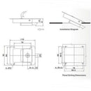 2Pcs Stainless Steel Paddle Door Lock Handle Truck Box Trailer Latch With Key