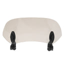 Universal Adjustable Clip On Brown Windshield Extension Spoiler Wind Small Windscreen Deflector For Motorcycle Scooter