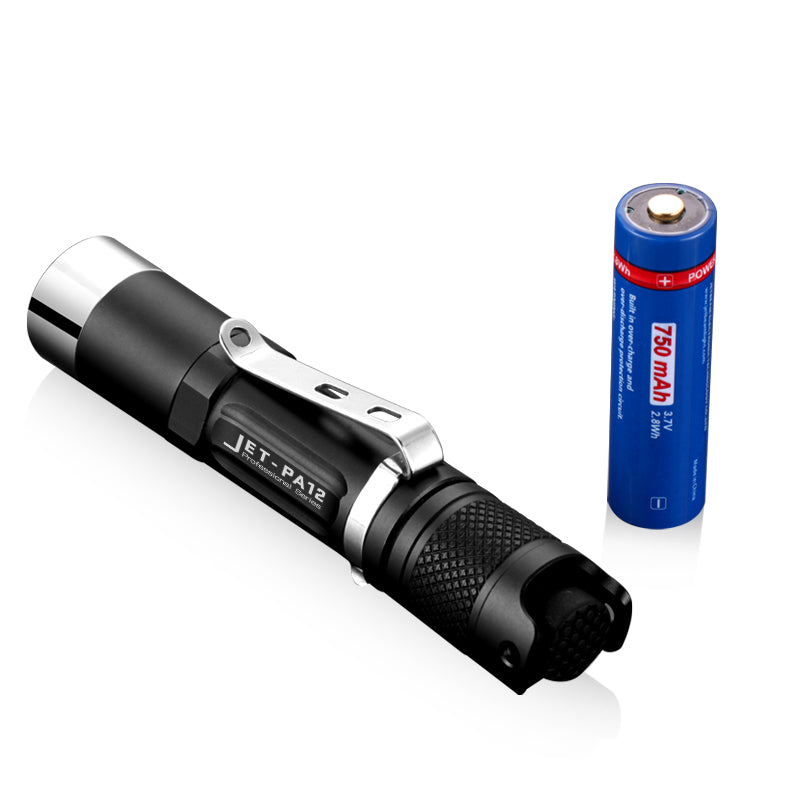 JETBEAM PA12 780LM Flashlight 4 Modes IPX8 LED Lamp Camping Hunting Work Lantern