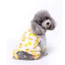 Pet Dog Soft Cloth Cotton Footprint Pajamas Puppy Jumpsuits Soft Clothing Clothes Dog Dress