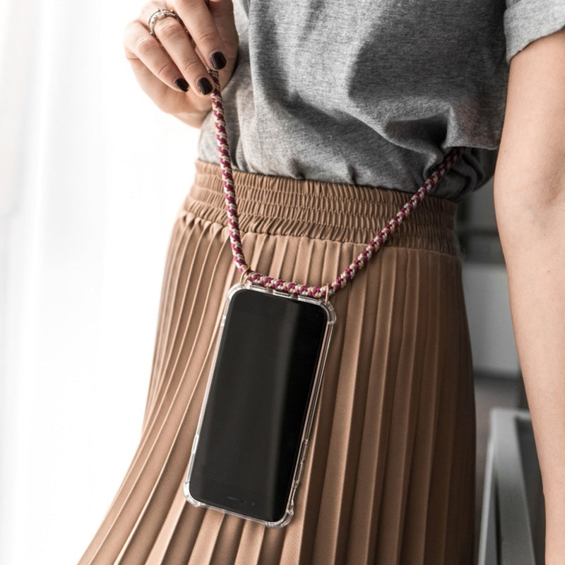 Bakeey Transparent Shockproof With Drawstring Necklace Rope Protective Case For Xiaomi Redmi Note 7 / Redmi Note 7 Pro