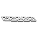 Drillpro 10pcs Carbide Shim Accessories Cutter Pad MT1603/MT1604/MT2204 for CNC Lathe Turning Tool TNMG16 TNMG22 Inserts