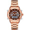 STRYVE S8020 LCD 5ATM Waterproof Week Display Full Steel Fashion Men Dual Display Digital Watch