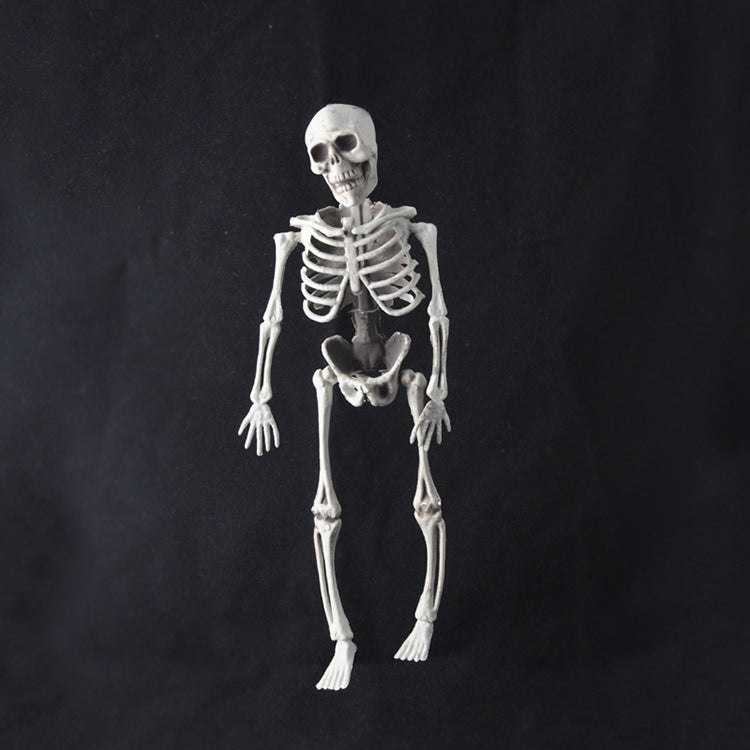 15cm Skeleton Escape Haunted House Halloween Skull Decoration Hanging Plastic Skeletons Tricky