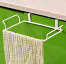 Kitchen Storage Rack Multi-purposes Wall Hanging Rack Door Back Garbage Bag Debris Hook