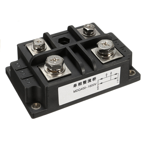 MDQ 400A Amp 1600V Power Single Phase Diode Metal Case Bridge Rectifier 4 Pins
