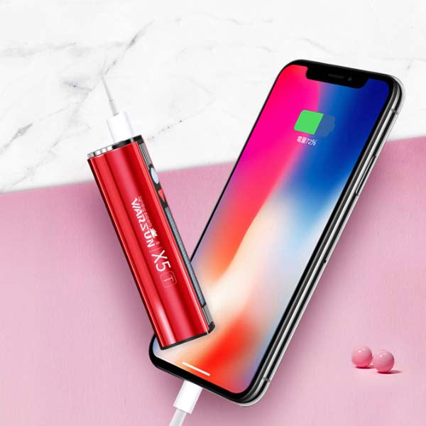 WARSUN X5T USB Rechargeable EDC LED Flashlight Power Bank Porcket Light MIni Torch Powerful