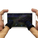 Bakeey 1 Pair Sweatproof Breathable Professional Touch Screen Gloves Thumbs Finger Sleeve Mobile Finger Stall Sensitive Game Controller Finger Sleeves Cots for PUBG Mobile Game