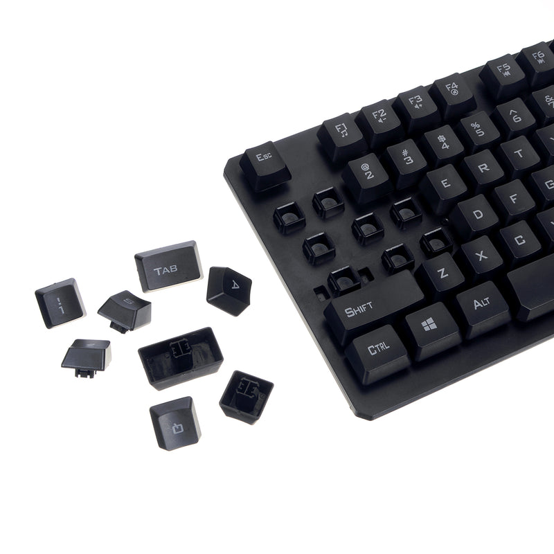 HK6500 2.4GHZ Wireless Suspension Keycap Keyboard and 1600DPI Wireless 4D Button Gaming Mouse Combo for Office PC and Laptop