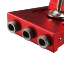 Drillpro Aluninum Alloy 3 Pocket Hole Syestem Pocket Hole Jig Drill Locator Guide with Drill Screwdriver Set and Pocket Hole Screw Plug Woodworking Tool