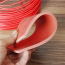 203x76x5mm Red Silicone Rubber Sheet Chemical Heat Resistance Plate