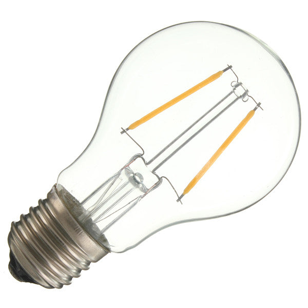 E27 A60 2W White/Warm White COB LED Filament Retro Edison Bulbs AC 220V