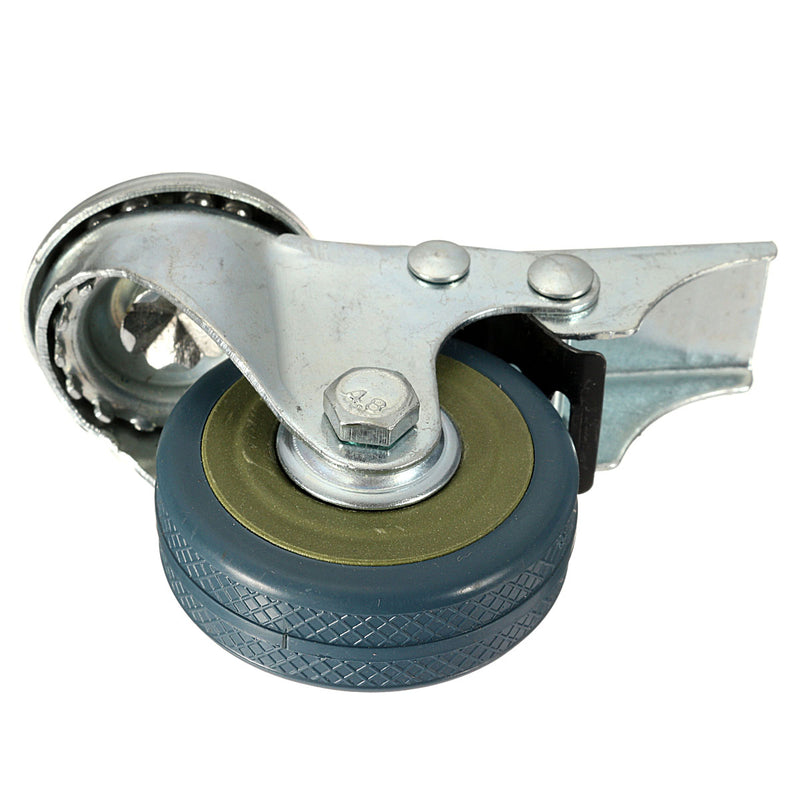 4pcs Heavy Duty  Rubber Swivel Castor Wheels Trolley Furniture Caster