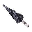Drillpro 3 Flute Step Drill Bit TiAlN Coated HRC89 HSS-Co M35 Cobalt Step Drill 1/4 Inch Hex Shank