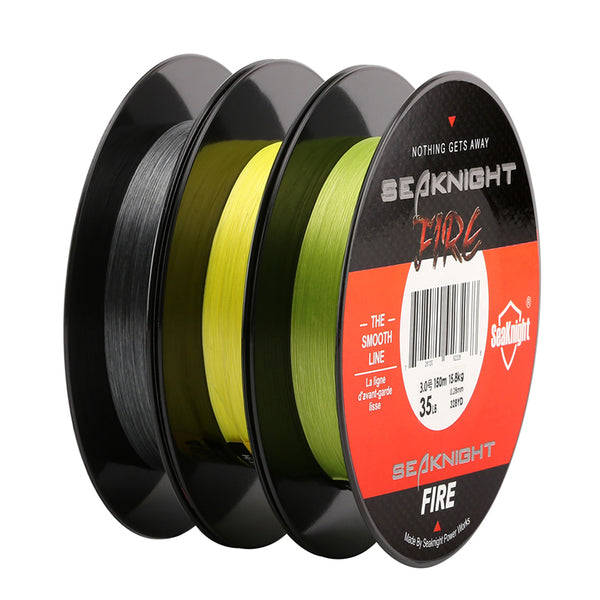 SeaKnight FIRE Fishing Line 150M Fire Filament Line Ultra-Casting Smooth Super PE Line Floating Line