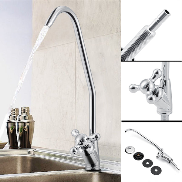 1/4 Inch Reverse Osmosis RO System Drinking Water Filter Faucet Home Kitchen Tap