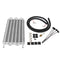 4-10 Row Aluminum Racing Air Conditioner Tube Condenser Engine Transmission Oil Cooler Kit For Universal Car