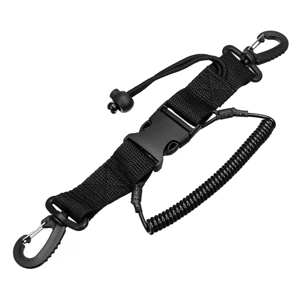SGODDE Anti-lost Spring Rope Diving Tool Anti-dropping PU Spring Rope Camera Underwater Diving Jumping Safety