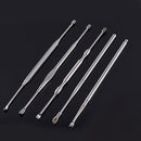 Stainless Steel Spiral Ear Pick Spoon Double Head Digging Suit Tool Manual Massager