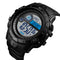 SKMEI 1480 Men Fashion Luminous Display Alarm Clock Compass Calories Distance Modes Smart Digital Watch