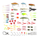 ZANLURE 88pcs Colorful Mixed Fishing Lure Sets Hard Baits/Soft Lures Fake Artificial Bait With Box