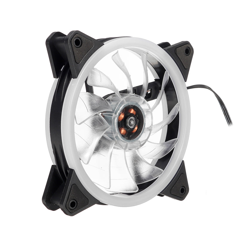 120mm PC Case Fan Computer Ultra Silent LED Lights Cooler Cooling Heatsink