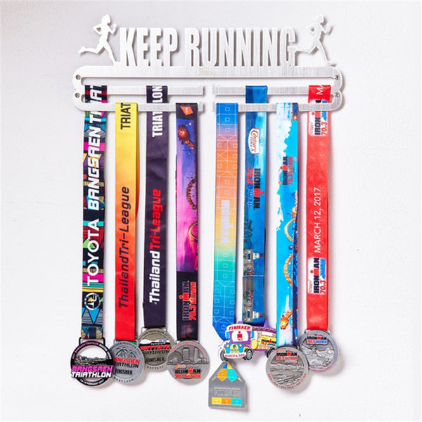 36 Medals Metal Steel Running Medal Hanger Display Rack Decorations for Running Swim Bike Competition