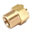 M22 Brass Pressure Washer Adapter Male to Female Outlet Hose Coulper Fitting
