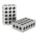 Machifit 2pcs 1x2x3 Inch Blocks 23 Holes Parallel Clamping Milling Tool Precision 0.0001 Inch