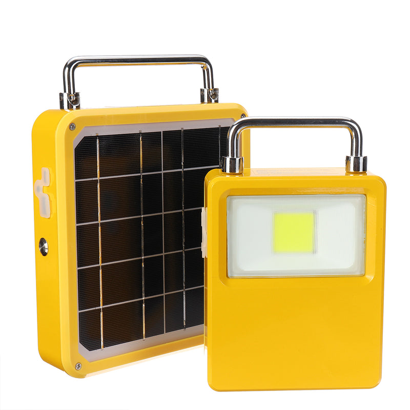 Rechargeable Solar LED COB Light Solar Power Bank USB Phone Battery Charger