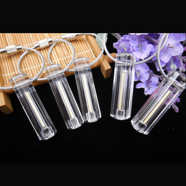3*22.5mm Trit Vials Tritium Acrylic Keychain Self-luminous 15-Years