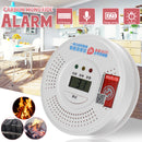 2in1 Smoke Alarm CO Carbon monoxide integrated alarm Detector Warn Sensor LCD