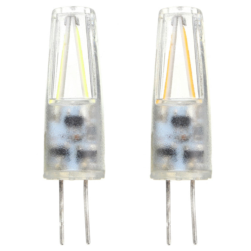 G4 2W 150LM LED COB Silicone Spot Lightt Lamp Bulb-Warmwhite/White AC/DC12V