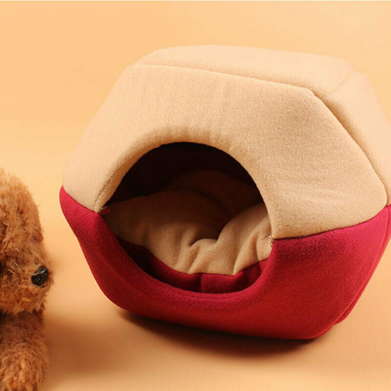 Cat Dog Bed Pet Mat House Foldable Soft Warm Animal Puppy Cave Winter Sleeping Pad