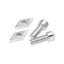 Machifit Aluminum Profile Fixed Bracket Foot Connector with Nut and Screw for 3030 Aluminum Profile