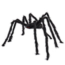 5FT/150cm Hairy Giant Spider Decorations Huge Halloween Outdoor Decor Toys for Party
