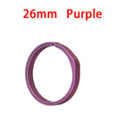 20-33mm Titanium Alloy Key Ring Pocket Split Keychain Buckle Circle Clip Motorcycle