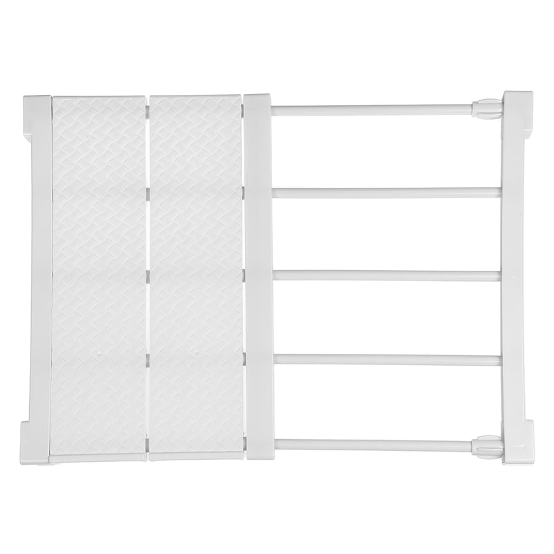 Adjustable Wardrobe Closet Organizer Storage Shelf Wall Mounted Space Saving Rack