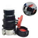 DN50 75mm Coarse Thread/Male Connector Chemical IBC Barrel Ball Valve Switch Fitting Acid and Alkali Resistant High Pressure Faucet Valve Adapter for Garden Backyard Home Villa Outdoor