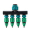 Universal 4 Way Garden Hose Splitter Tap Manifold for 1/2" 3/4" 1" Garden Faucet Shut Off Connector Water Pipe Divider Hose Quick Adapter Outdoor Irrigation