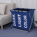 Foldable Storage Baskets Dirty Laundry Basket Oxford Cloth Sub-grid Waterproof
