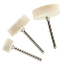 33pcs Soft Felt Electric Mill Polishing Buffing Wheel Mixed Set Accessory For Rotary Tools