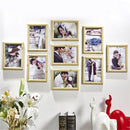 DIY 9PCS Family Collage Wedding Photo Picture Frame Wall Hanging Display Home Decorations
