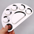 Stainless Steel Paint Palette Tray Mixing Rod Spatula Set For Watercolor Oil Painting Makeup