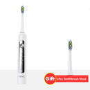 Electric Toothbrush Sonic Vibration Magnetic Levitation Induction Rechargeable 4 Modes Timer 2 Soft Toothbrush Heads Teeth Whitening