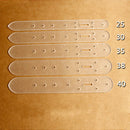 5 pcs Practical Head Buckle Belt Leather Craft Tool Acrylic Boletus End Models Stencil Set