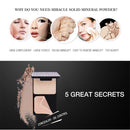 Music Flower Mineral Solid Powder Shimmer Matte Pressed Acrylic Powder With Puff Cosmetics Long lasting Nude Concealer Waterproof woman